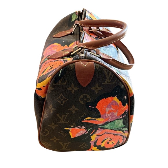 Louis Vuitton STEPHEN SPROUSE Monogram Limited edition Floral Speedy 30 - Picture 5 of 16